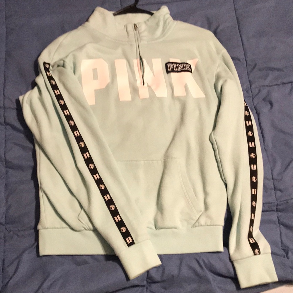 PINK blue pullover jacket